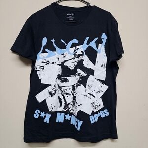LUCKI Graphic‎ Tee S Sex Money Drugs Rap T-Shirt Black Underground Hip Hop